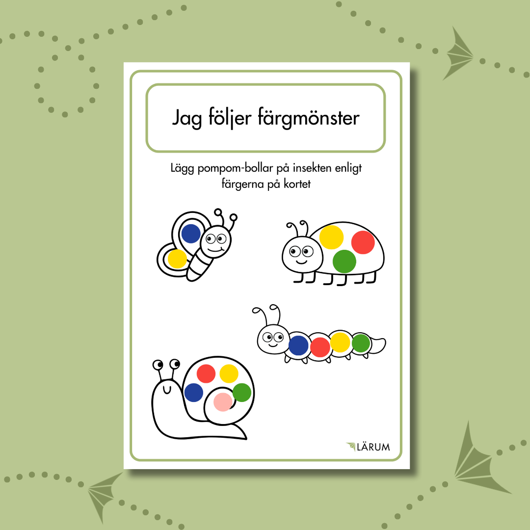 Pärmbilden för Jag följer färgmönster