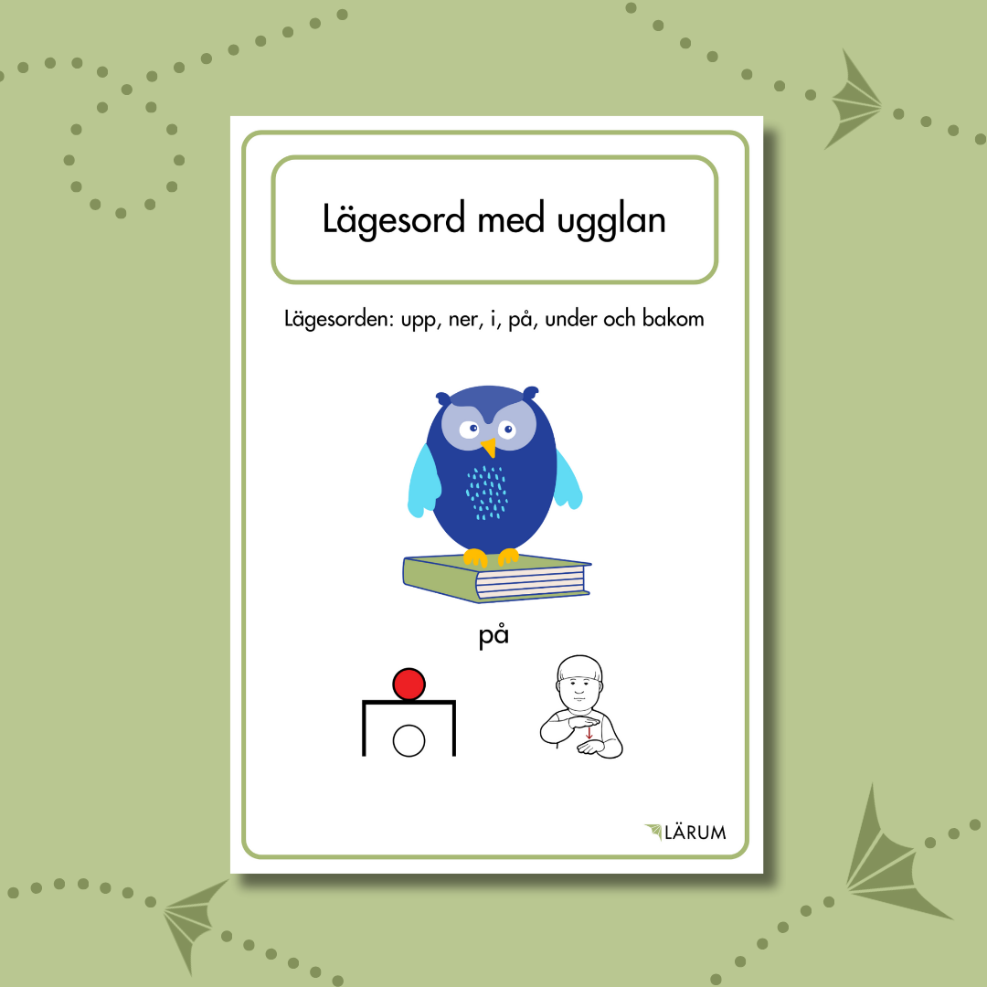 Pärmbilden för Lägesord med ugglan