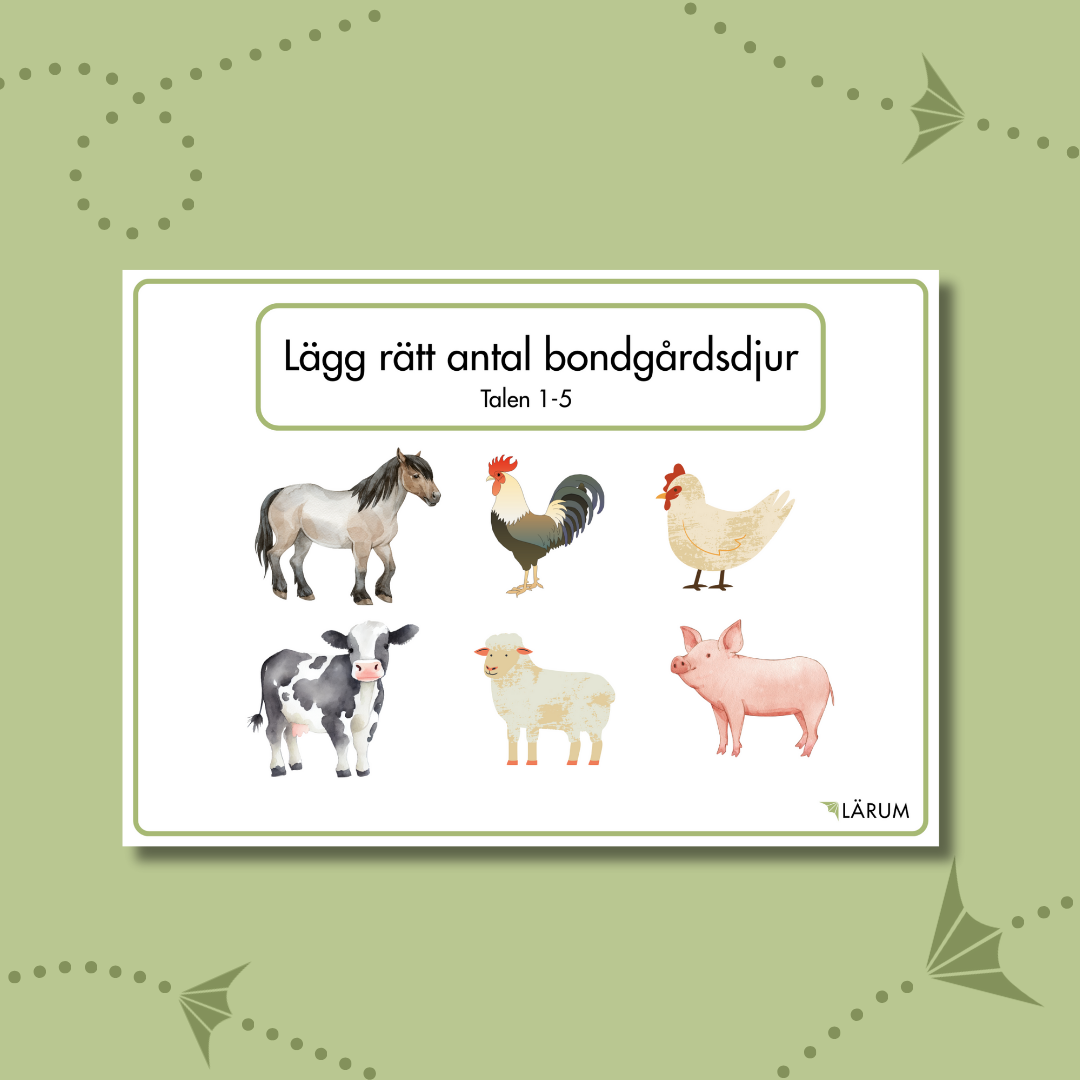 Pärmbilden för Lägg rätt antal bondgårdsdjur