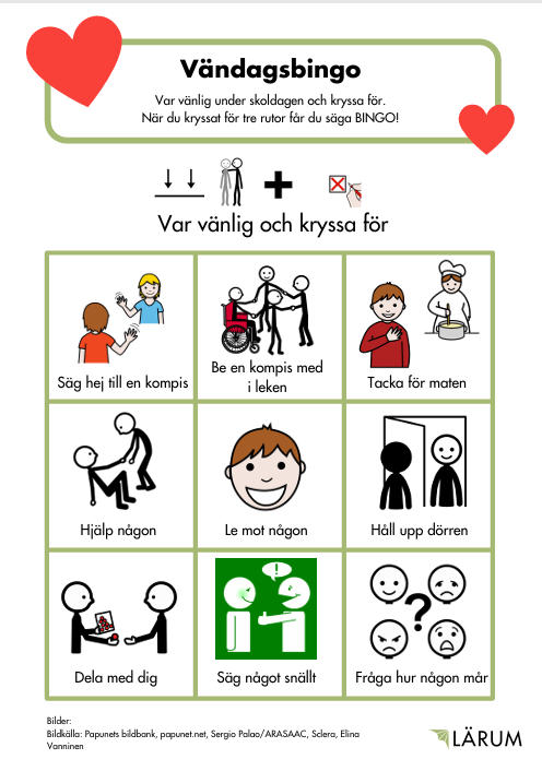 Pärmbilden för Vändagsbingo med bildstöd