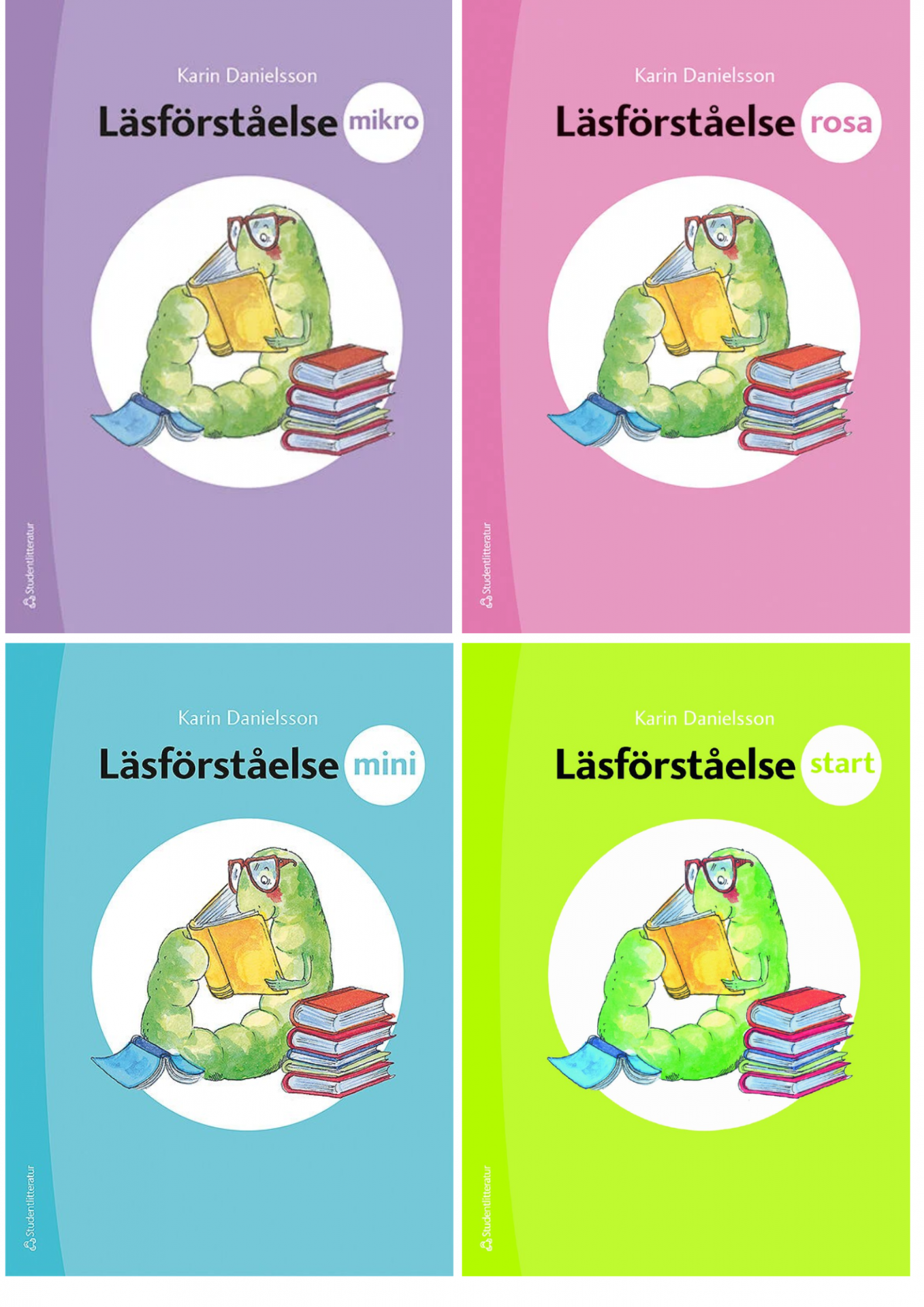 Pärmbilden för Läsförståelse mikro, rosa, mini och start